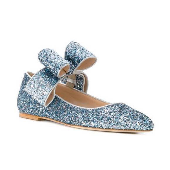 Polly Plume Bonnie Bow Sparkling ballerinas - Picture 1 of 3